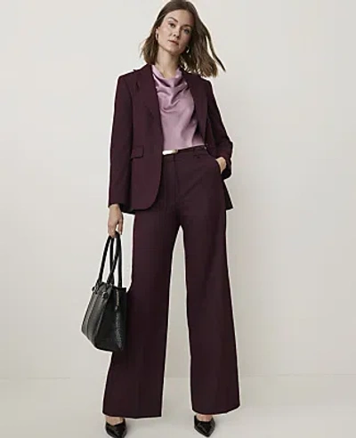 Ann Taylor The Wide-leg Pant In Burgundy