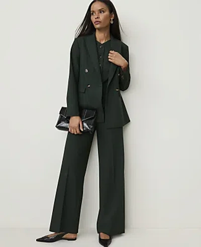 Ann Taylor The Wide-leg Pant In Dark Forest Green