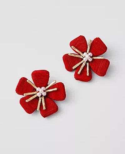 Ann Taylor Threaded Flower Stud Earrings