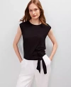 Ann Taylor Tie Waist Shell Top