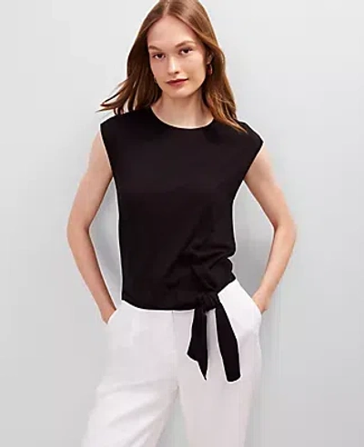 Ann Taylor Tie Waist Shell Top