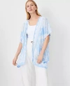 Ann Taylor Tile Poncho In Ojai Sky