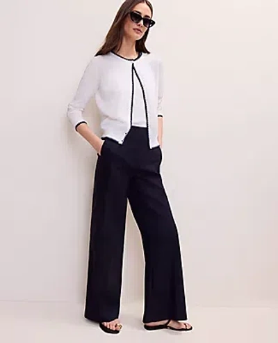 Ann Taylor Tipped Ann Cardigan In Multi