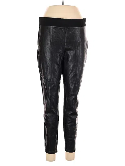 Pre-owned Ann Taylor Track Pants In Black