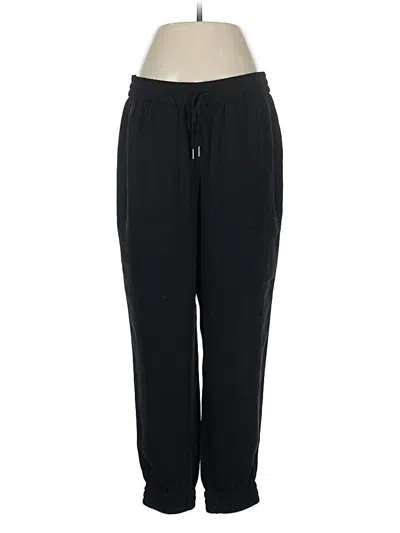 Pre-owned Ann Taylor Track Pants In Black