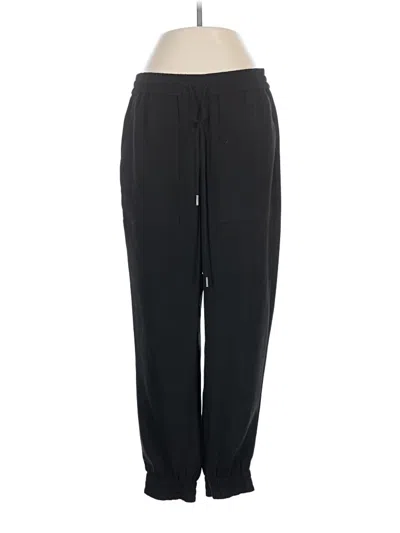 Pre-owned Ann Taylor Track Pants In Black