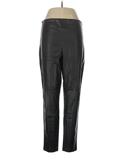 Pre-owned Ann Taylor Track Pants In Black