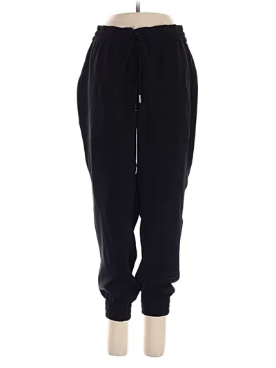 Pre-owned Ann Taylor Track Pants In Black