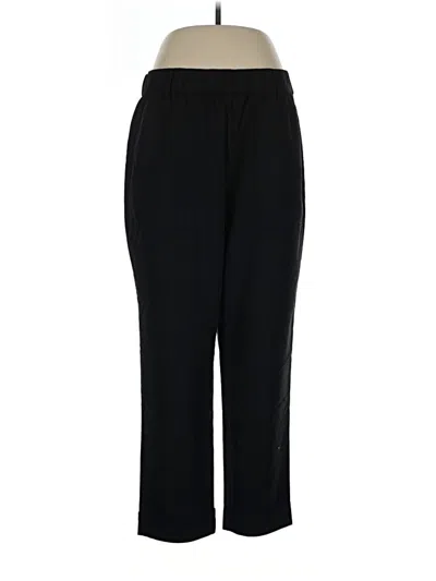 Pre-owned Ann Taylor Track Pants In Black