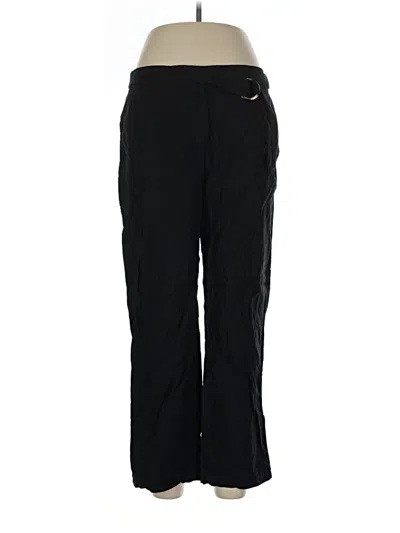 Pre-owned Ann Taylor Track Pants In Black