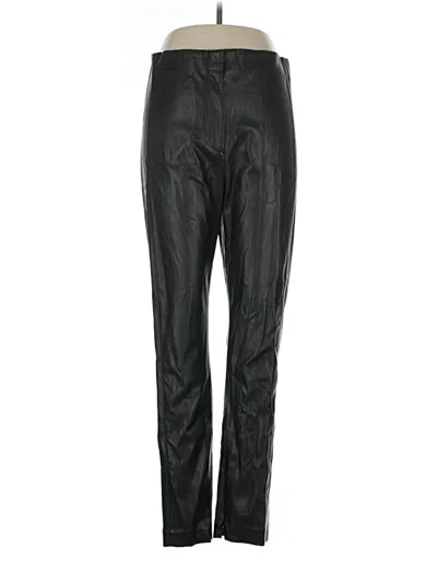 Pre-owned Ann Taylor Track Pants In Black