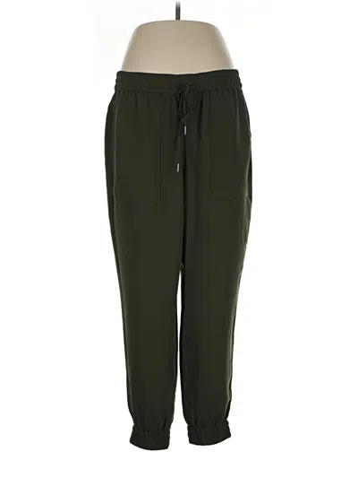 Pre-owned Ann Taylor Track Pants In Green