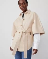 Ann Taylor Trench Poncho In Toasted Oat