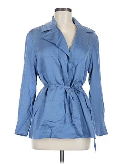 Ann Taylor Trenchcoat In Blue