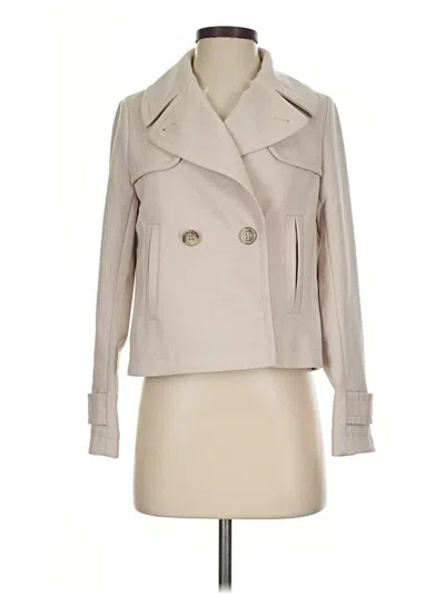 Pre-owned Ann Taylor Trenchcoat In Ivory
