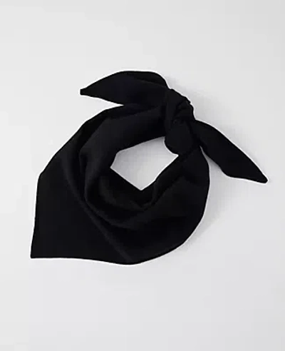 Ann Taylor Triangle Wrap Scarf In Black