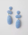 Ann Taylor Triple Drop Thread-wrapped Earrings In Colony Blue