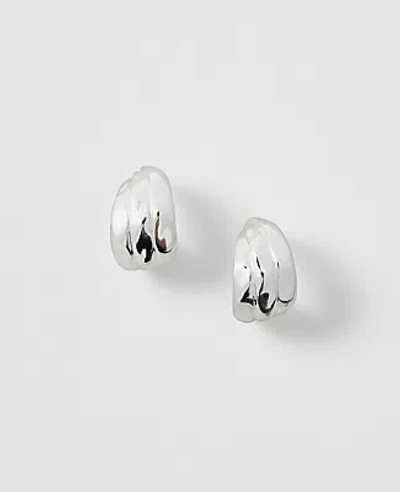 Ann Taylor Triple Hoop Earrings In Silvertone