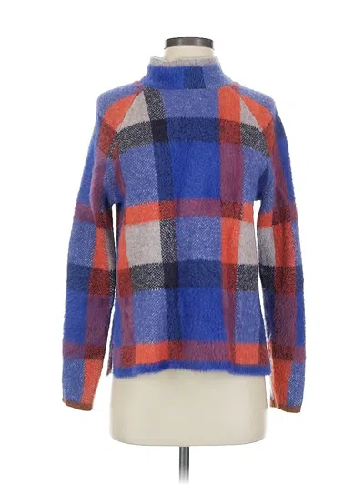 Pre-owned Ann Taylor Turtleneck Sweater In Blue