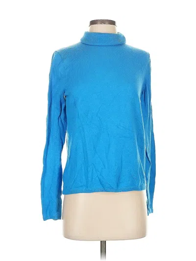 Pre-owned Ann Taylor Turtleneck Sweater In Blue