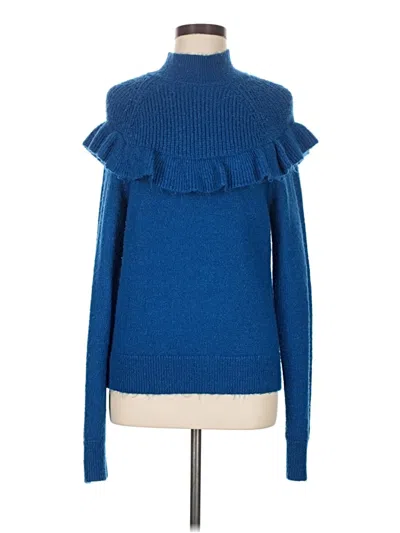 Pre-owned Ann Taylor Turtleneck Sweater In Blue