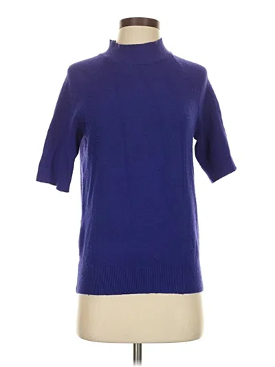 Pre-owned Ann Taylor Turtleneck Sweater In Blue