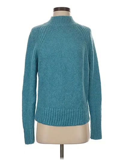 Pre-owned Ann Taylor Turtleneck Sweater In Blue