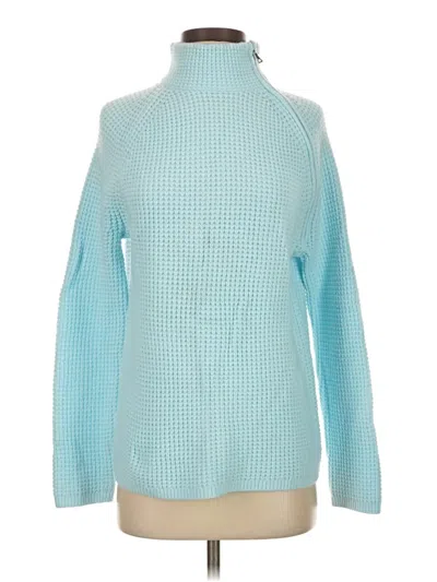 Pre-owned Ann Taylor Turtleneck Sweater In Blue