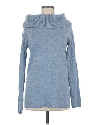 Pre-owned Ann Taylor Turtleneck Sweater In Blue