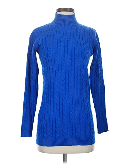 Ann Taylor Turtleneck Sweater In Blue