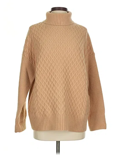 Pre-owned Ann Taylor Turtleneck Sweater In Brown