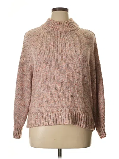 Pre-owned Ann Taylor Turtleneck Sweater In Brown