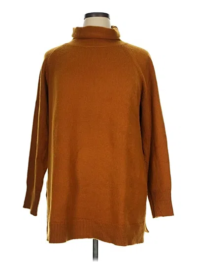Pre-owned Ann Taylor Turtleneck Sweater In Brown