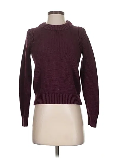 Pre-owned Ann Taylor Turtleneck Sweater In Burgundy