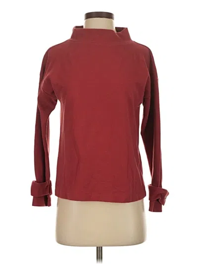 Pre-owned Ann Taylor Turtleneck Sweater In Burgundy