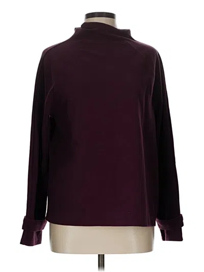 Pre-owned Ann Taylor Turtleneck Sweater In Burgundy
