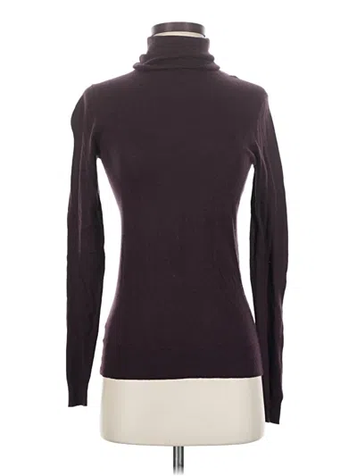 Pre-owned Ann Taylor Turtleneck Sweater In Burgundy