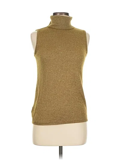 Pre-owned Ann Taylor Turtleneck Sweater In Gold