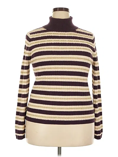 Pre-owned Ann Taylor Turtleneck Sweater In Gold