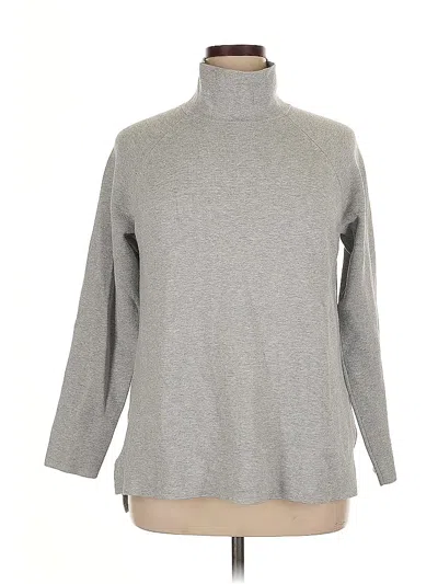 Pre-owned Ann Taylor Turtleneck Sweater In Gray