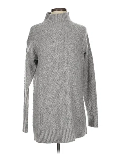 Pre-owned Ann Taylor Turtleneck Sweater In Gray