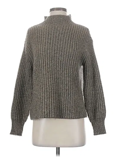 Pre-owned Ann Taylor Turtleneck Sweater In Gray