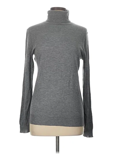 Pre-owned Ann Taylor Turtleneck Sweater In Gray