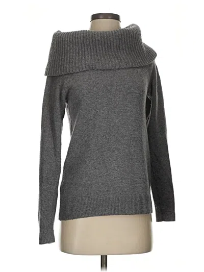 Pre-owned Ann Taylor Turtleneck Sweater In Gray