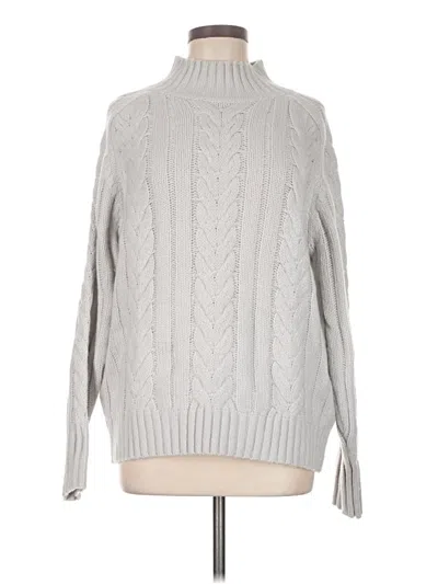 Pre-owned Ann Taylor Turtleneck Sweater In Gray