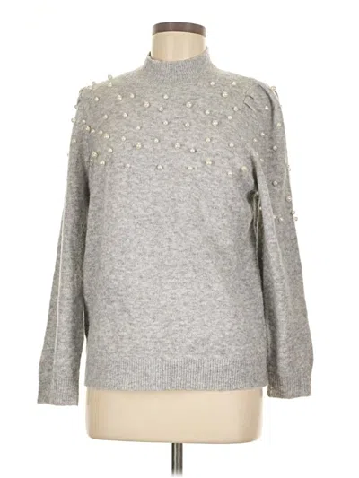 Pre-owned Ann Taylor Turtleneck Sweater In Gray