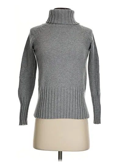 Pre-owned Ann Taylor Turtleneck Sweater In Gray