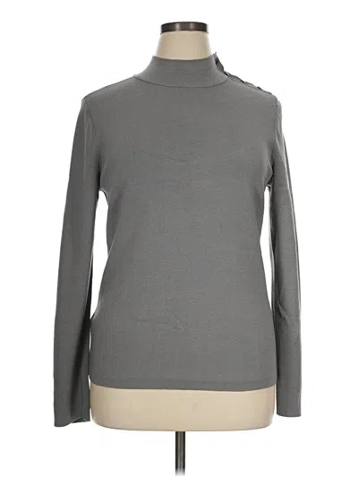 Pre-owned Ann Taylor Turtleneck Sweater In Gray
