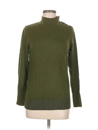 Pre-owned Ann Taylor Turtleneck Sweater In Green