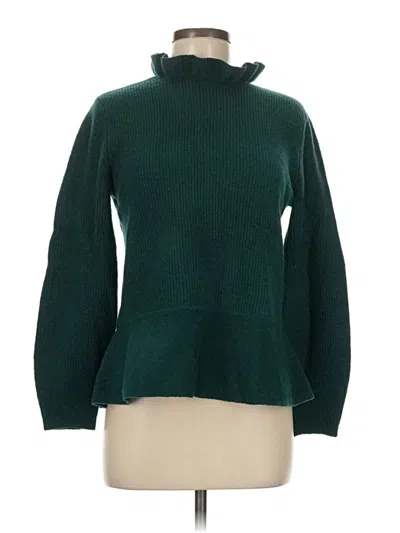 Pre-owned Ann Taylor Turtleneck Sweater In Green